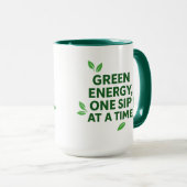 Tasse basée sur l'énergie verte végétale (Devant droit)