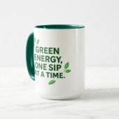 Tasse basée sur l'énergie verte végétale (Devant gauche)