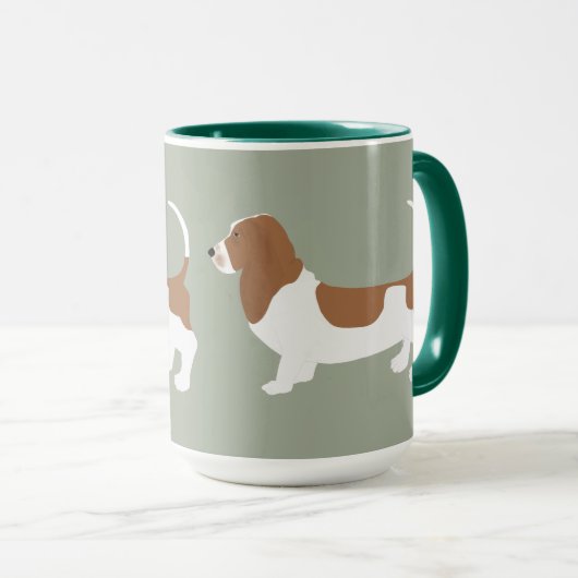 Tasse Basset Hound (Devant droit)