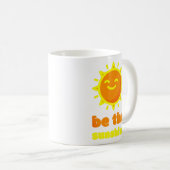 Tasse Be The Sunshine Café Blanc Soleil (Devant droit)