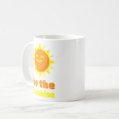 Tasse Be The Sunshine Café Blanc Soleil (Devant gauche)