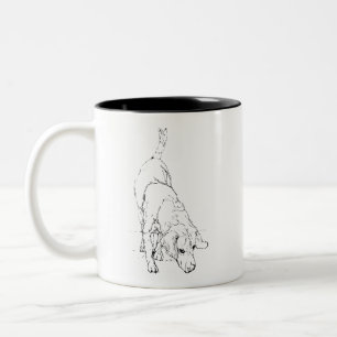 Tasse Beagle – Mug à café avec chien en encre dess