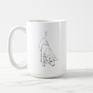 Tasse Beagle – Mug à café avec chien en encre dess