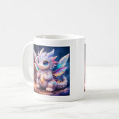 Tasse bébé dragon aux ailes de fée blanches (Devant gauche)