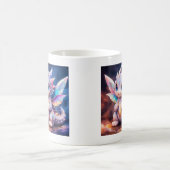 Tasse bébé dragon aux ailes de fée blanches (Centre)