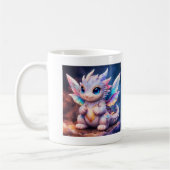 Tasse bébé dragon aux ailes de fée blanches (Gauche)
