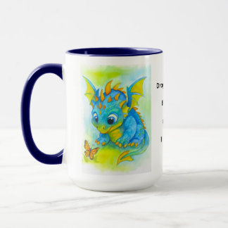 Tasse Bébé Dragon Bleu
