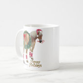 Tasse belge de Noël de cheval de trait (Devant gauche)