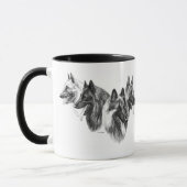 Tasse belge de Tervuren Malinois de chien de (Gauche)