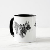 Tasse belge de Tervuren Malinois de chien de (Devant gauche)