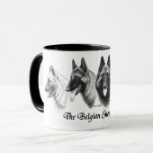 Tasse belge de Tervuren Malinois Groenendael de (Devant gauche)