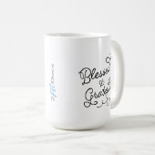 Tasse bénie et reconnaissante (15oz) (Devant droit)