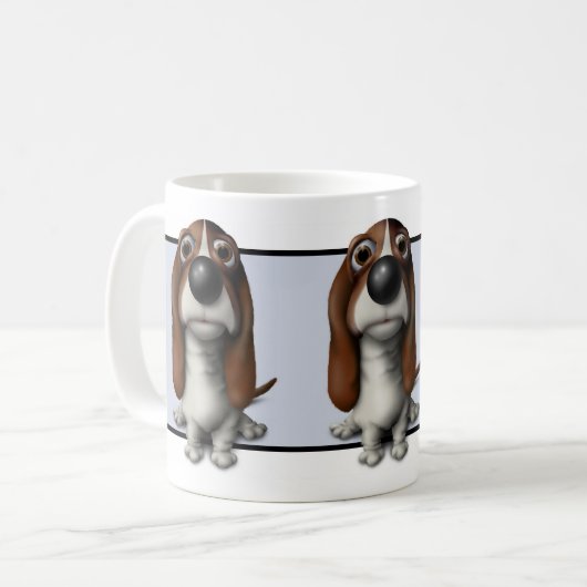 Tasse BH1 de Basset Hound (Devant gauche)