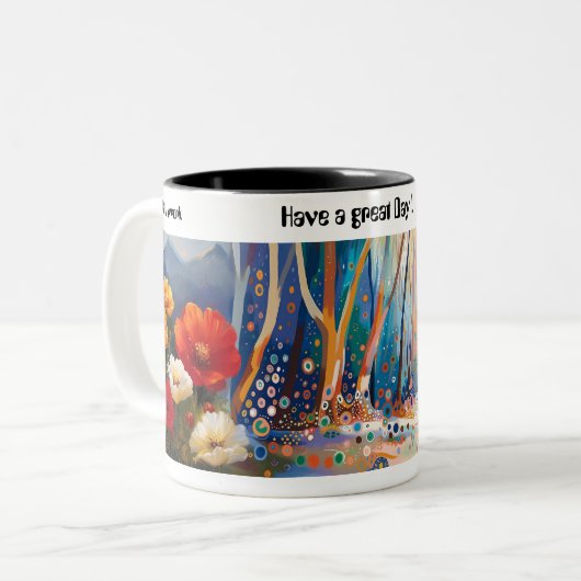 Tasse bicolore de 325 ml (Devant gauche)