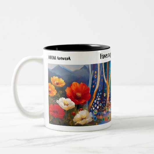 Tasse bicolore de 325 ml (Gauche)