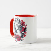 Tasse bicolore de créateur unique (Devant gauche)
