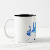 Tasse bicolore de Zurich Skyline (Gauche)