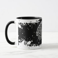 Tasse bicolore éclaboussée de l'Arbre de Vie