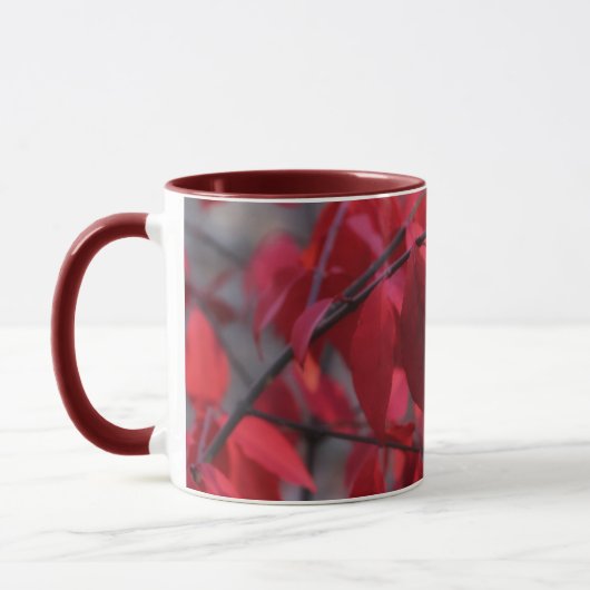 Tasse bicolore Rouge d'Automne (Gauche)