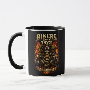 Tasse Bikers Nés En 1972 Droit De L'Enfer