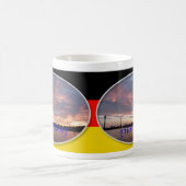 Tasse bilatérale de coucher du soleil de (Centre)