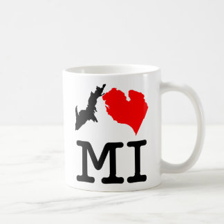 Tasse bilatérale de MI du ♥ I (coeur Michigan d'I)
