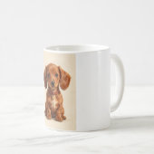 Tasse Biscuit le chiot — Doux chiot teckel (Devant droit)