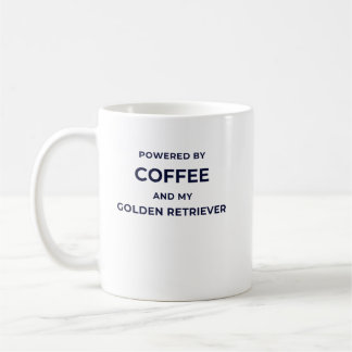 Tasse blanche - Alimenté par le café...