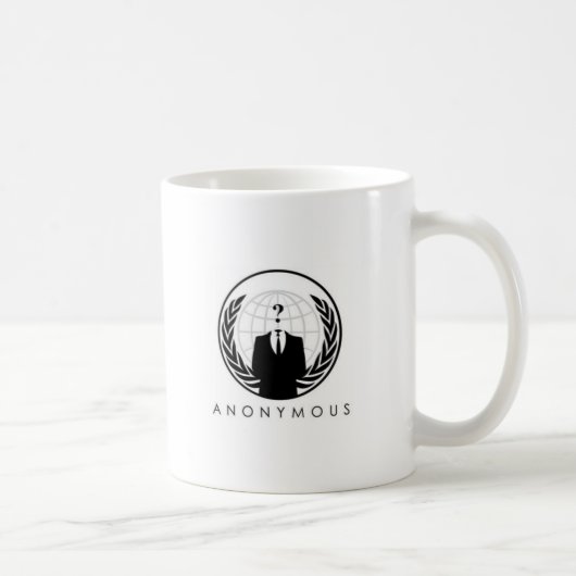 Tasse blanche anonyme (logo) (Droite)