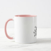 Tasse blanche avec design fait main (Gauche)