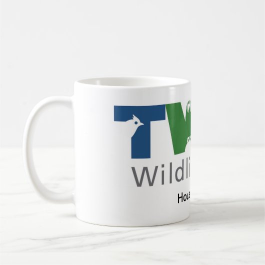 Tasse blanche avec le logo (Gauche)