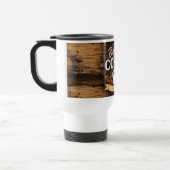 Tasse blanche avec motif en bois (Gauche)