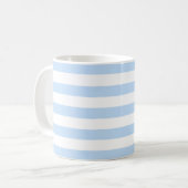 Tasse blanche bleu-clair moderne de plage de (Devant gauche)