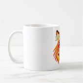 Tasse blanche classique 325 ml avec dessin du visa (Gauche)