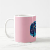 Tasse blanche classique 325 ml Van Hippie (Gauche)