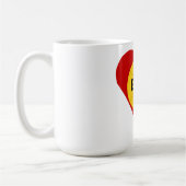 Tasse blanche classique AMOUR GOLF (Gauche)