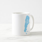 Tasse blanche classique ARGENTINE (Devant droit)