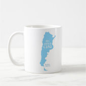 Tasse blanche classique ARGENTINE (Gauche)