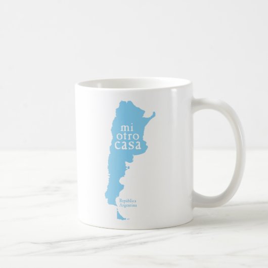 Tasse blanche classique ARGENTINE (Droite)