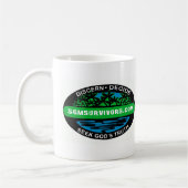 Tasse blanche classique avec le logo de survivant (Gauche)
