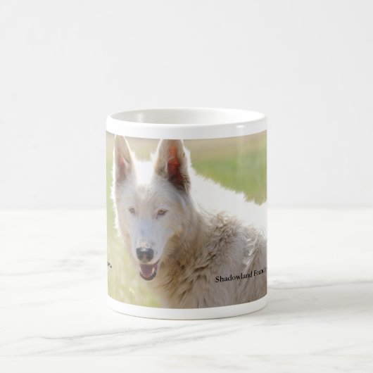 Tasse blanche classique blanche de loup (Centre)