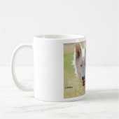 Tasse blanche classique blanche de loup (Gauche)