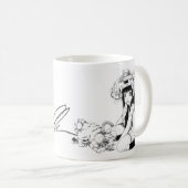 Tasse blanche classique d'amis symbiotiques (Devant droit)