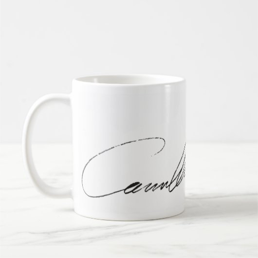 Tasse blanche classique d'amis symbiotiques (Gauche)