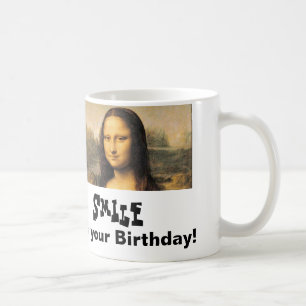 Tasse blanche classique d'anniversaire de Mona
