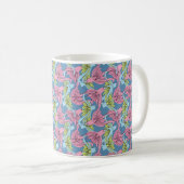 Tasse blanche classique "dans jardin" (Devant droit)