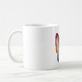 Tasse blanche classique d'art d'aquarelle de (Gauche)