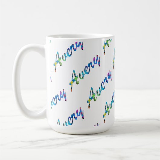 Tasse blanche classique d'Avery (Gauche)