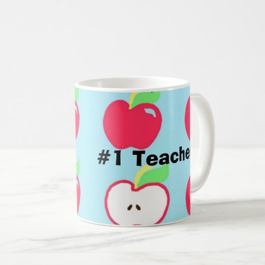 Tasse blanche classique de 330 ml (Devant droit)