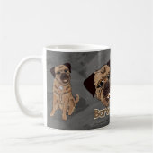 Tasse blanche classique de chien de Terrier de (Gauche)